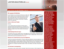 Tablet Screenshot of lawyer-solicitors-uk.co.uk